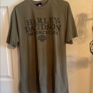 Harley-Davidson Men's Olive Green T-Shirt